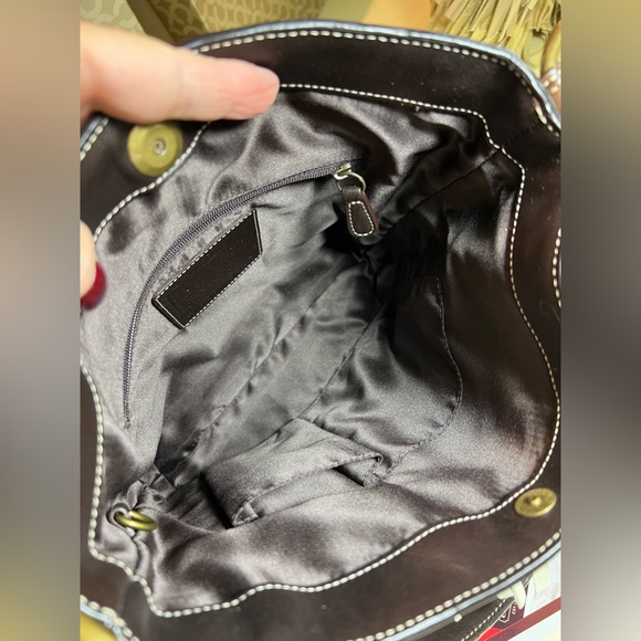 COACH Vintage LIMITED EDITION SUEDE & LEATHER FRINGE DUFFLE 9115 NWT - Picture 10 of 11